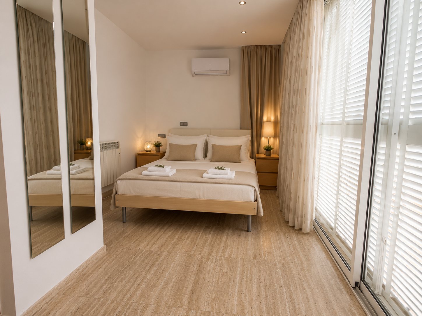 Ložnice s manželskou postelí — Villa Colomer